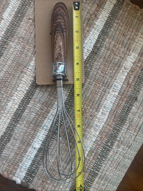 Other - RAE DUNN Wood Handle Stainless Steel Whisk